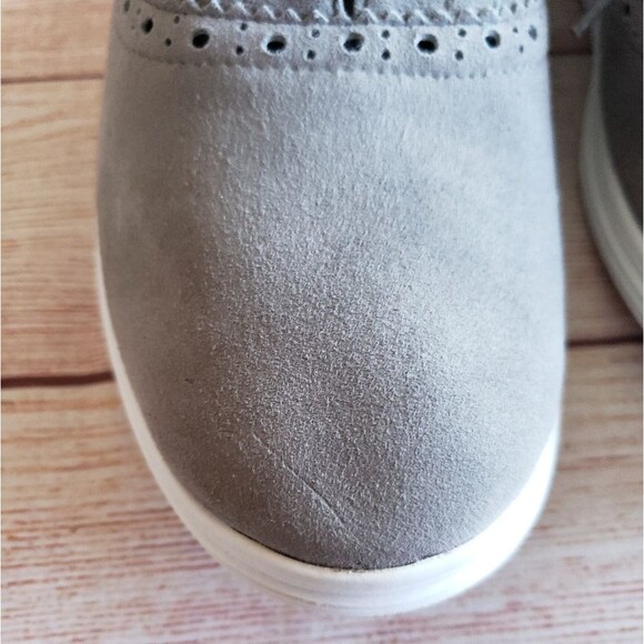 Cole Haan Grand OS Grey Suede Brogue Oxford Lace Up Shoes 9B Gray Size 9B - Picture 11 of 11